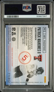 2017 Panini Prestige - Patrick Mahomes II 5 - NFL Passport - PSA 10