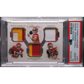 2019 Panini Flawless Football - Mecole Hardman JR Patrick Mahomes II Tyreek Hill TP1 - Flawless Triple Patches /25