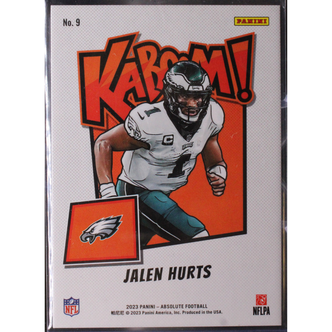 2023 Panini Absolute - Jalen Hurts 9 - Kaboom