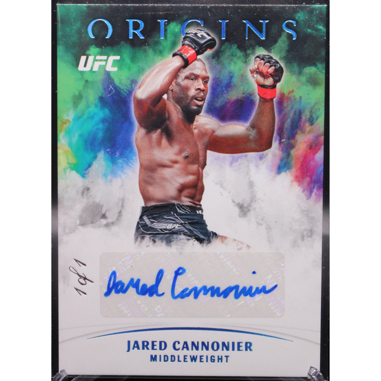 2022 Panini Chronicles UFC -  Jared Cannonier OA-JCN - Teal Ice 1/1