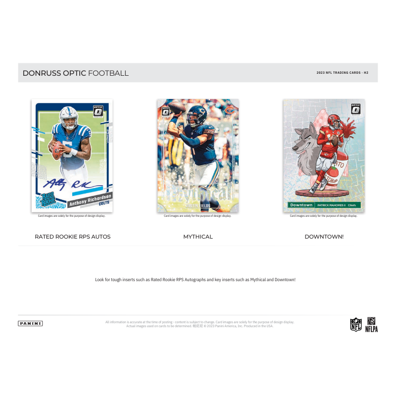 2023 Panini Donruss Optic Football H2 Hybrid 20 Box Case