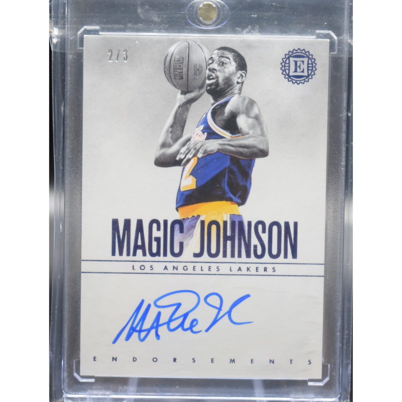 2019 Panini Encased Basketball - Magic Johnson EN-MJN - Endorsements Auto /3